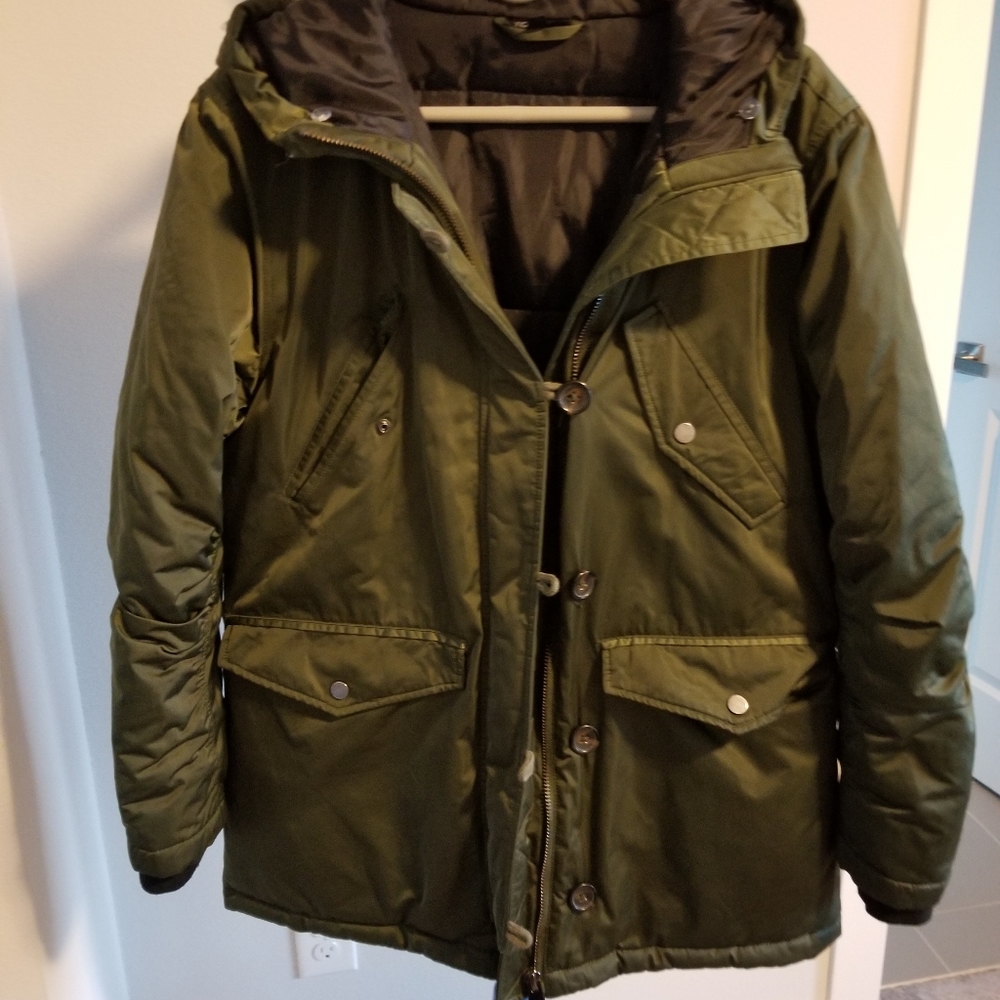 Topshop Green puffler
